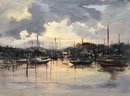 Moorings At Sunset